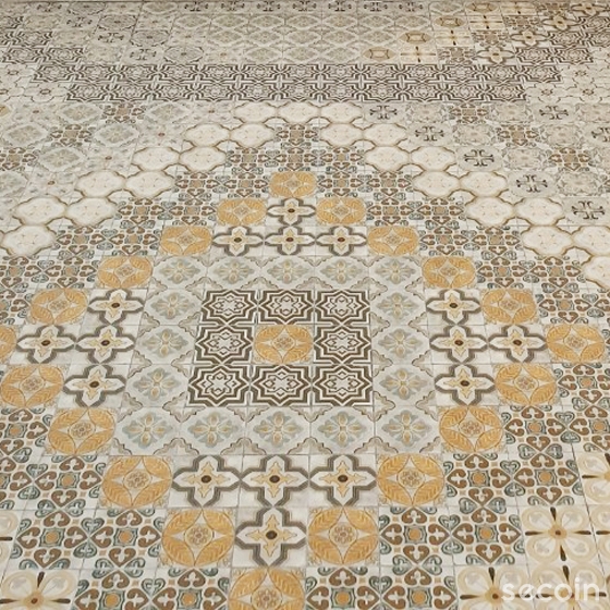 ENCAUSTIC POTTERY TILE MIX GPM 10002